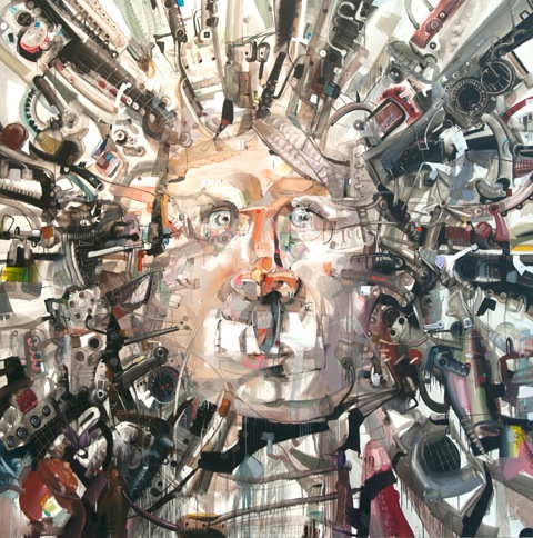 Self Portrait - 2012 - Mix media on canvas - 77x86in